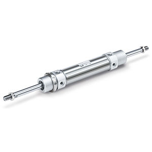 SMC ISO 6432 Cylinder 25 Str=100, Double Rod C85WE25-100 - FluidAirFittings