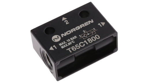 Norgren T65C1800 - 1/8" Shuttle Valve - FluidAirFittings