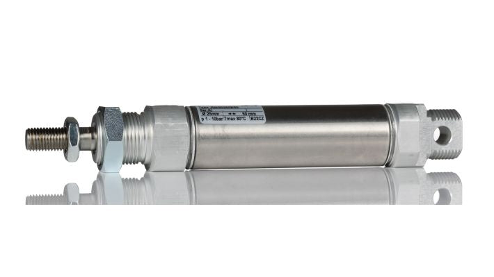 Norgren RT/57225/M/80 - 25x80mm D/A Roundline Cylinder - FluidAirFittings
