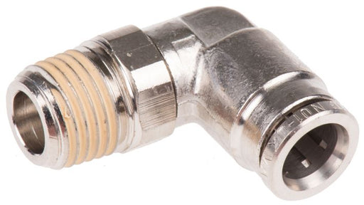 Norgren 10147828 - 8mm O/D x 1/4" BSPT 90 Swivel Elbow - FluidAirFittings