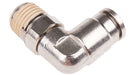 Norgren 10147828 - 8mm O/D x 1/4" BSPT 90 Swivel Elbow - FluidAirFittings