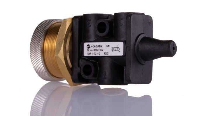 Norgren 341602 - Manual Button/Spring Red - FluidAirFittings