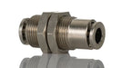 Norgren 10029600 - 6mm O/D Equal Tube/Tube Bulkhead Conn - FluidAirFittings
