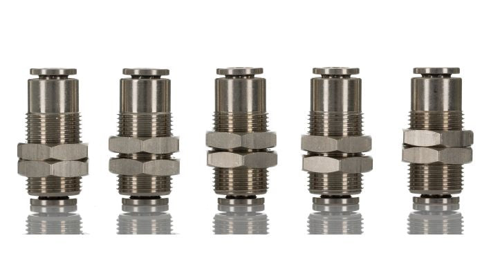 Norgren 10029600 - 6mm O/D Equal Tube/Tube Bulkhead Conn - FluidAirFittings