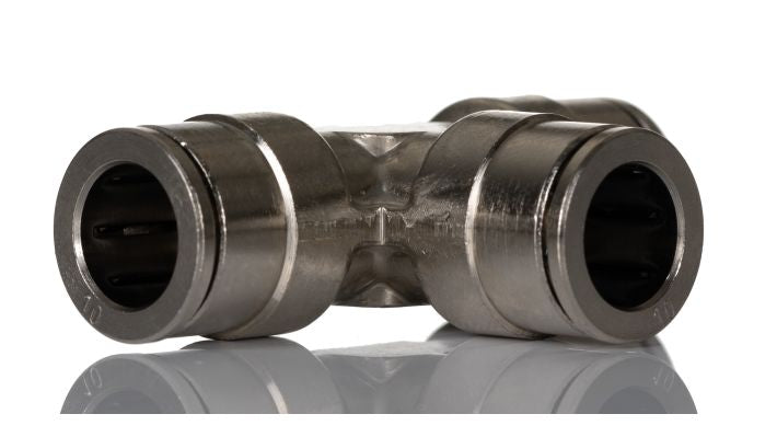 Norgren 10601000 - 10mm O/D Equal Tube Tee Connector - FluidAirFittings