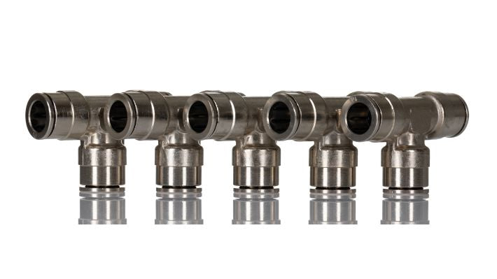 Norgren 10601000 - 10mm O/D Equal Tube Tee Connector - FluidAirFittings