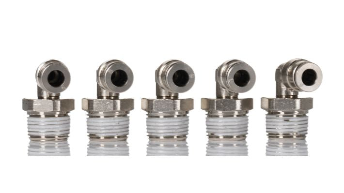 Norgren 10147638 - 6mm O/D x 3/8" BSPT 90 Swivel Elbow - FluidAirFittings