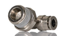 Norgren 10147638 - 6mm O/D x 3/8" BSPT 90 Swivel Elbow - FluidAirFittings