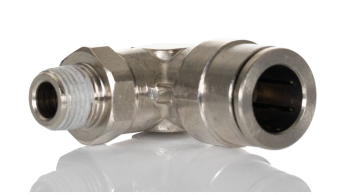 Norgren 101471018 - 10mm O/D x 1/8" BSPT 90 Swivel Elbow - FluidAirFittings
