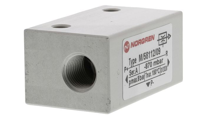 Norgren M/58112/09 - Single Stage Vacuum Generator - FluidAirFittings