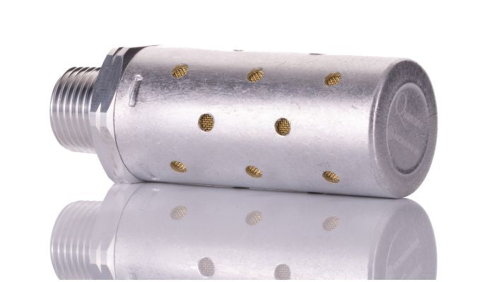 Norgren MB04B - 1/2" BSPT Male H/Duty Silencer - FluidAirFittings