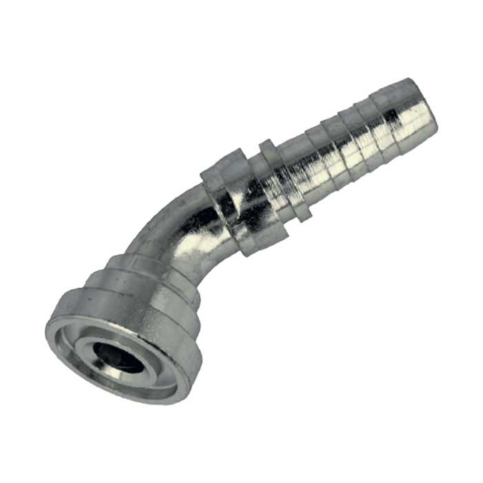 Polyhose 1" 3000 Swept Elbow Flange X 1" Hose Tail FLA/16/16/45 - FluidAirFittings