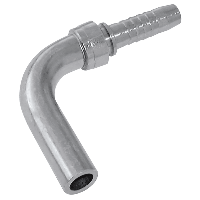 FT Pro - HSP04-90-08CF 08MM OD Standpipe 90 X 1/4" Hose Steel - FluidAirFittings