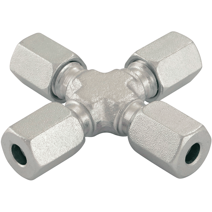 Danfoss Waltech 06MM OD Equal Cross Steel (Ll) KV6LL - FluidAirFittings