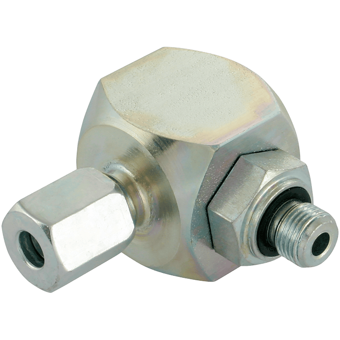 Danfoss Waltech 22MM OD X 3/4" BSPP Swivel Banjo Elbow (L) DGWEV22LRWD - FluidAirFittings