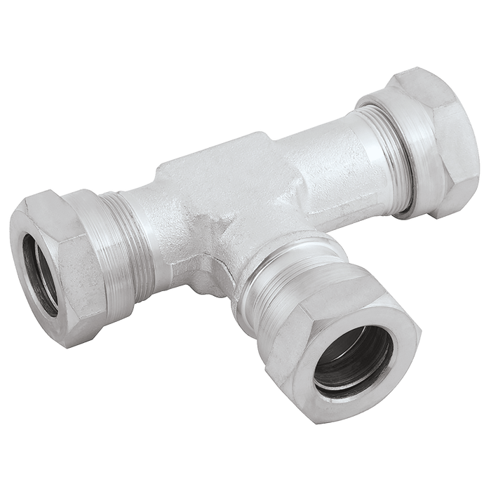 Betabite Hydraulics 1/4" Nominal Bore Equal Tee NT4 - FluidAirFittings