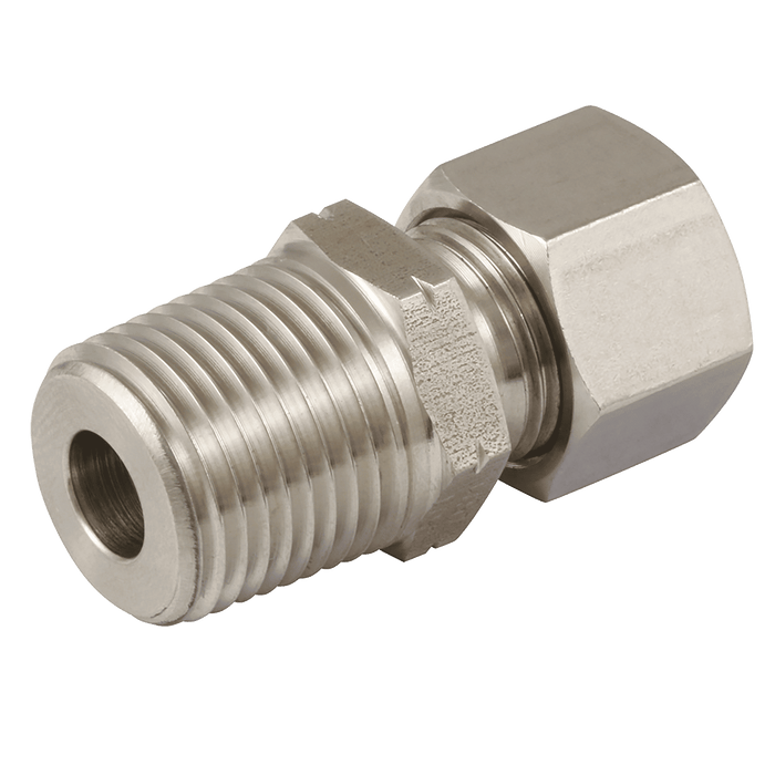 PH Industrie 14MM OD X 1/2" NPT Male Stud (S) 316 GE-14S-8N - FluidAirFittings
