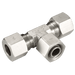 PH Industrie M16 X 1.5 Metric X 10MM OD Tee EVT-10L - FluidAirFittings