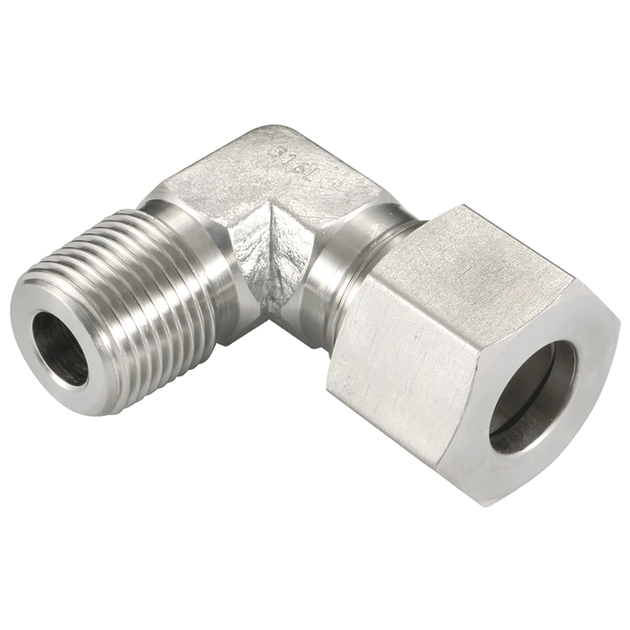 PH Industrie 1/8" BSP Taper X 12MM OD Elbow WE12L-2RT - FluidAirFittings