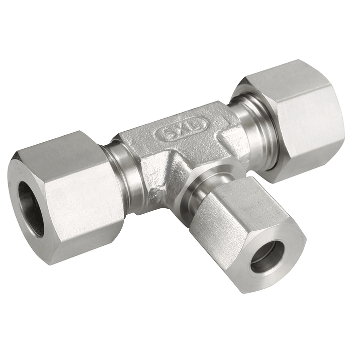 PH Industrie 10 X 08 X 10MM OD Tee Reducer SS (L) TR-10-8-10L - FluidAirFittings