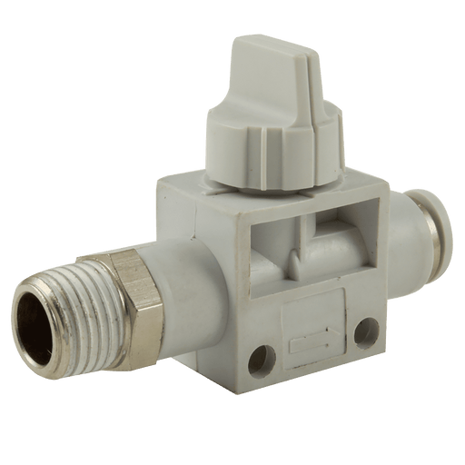 08MM X 1/4 BSPT X TUBE GREY B.VAL 10BAR 2499-5247 - FluidAirFittings