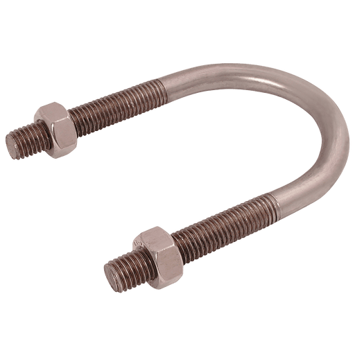 RSB Size 100 - 120MM U Bolt Clamp Zinc Plated Steel RUBZ-100/120 - FluidAirFittings