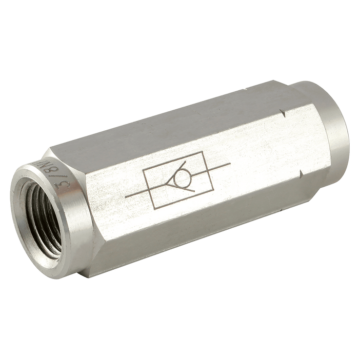 FT Pro - HCVSS-3/8 3/8" BSP Parallel Female Check Valve High Pressure Check Valve - FluidAirFittings