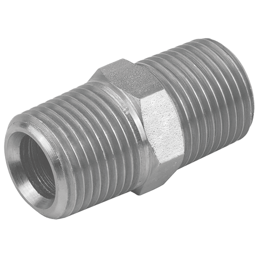 Burnett & Hillman 1/4" NPTF X 3/4" NPTF Male/Male 1N0412 - FluidAirFittings
