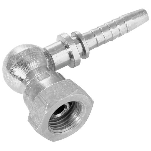 Burnett & Hillman 3/4" BSP Female 60° Cone X Hose Tail Compact 90° Elbow 80005 - FluidAirFittings