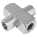 Burnett & Hillman 1.1/2" NPTF Equal Female Cross Steel Adaptor 37006 - FluidAirFittings