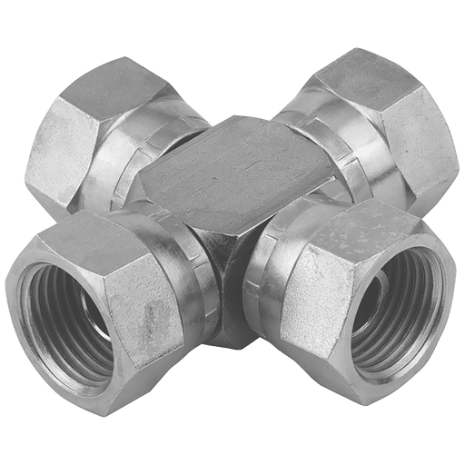 Burnett & Hillman 1.1/2" BSPP Swivel Female Cross 60 Cone Z4MB24 - FluidAirFittings