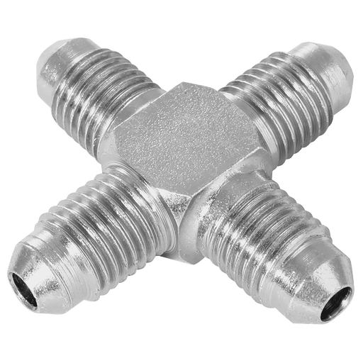 Burnett & Hillman 7/16" JIC Equal Male Steel Cross 03033 - FluidAirFittings