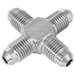 Burnett & Hillman 7/16" JIC Equal Male Steel Cross 03033 - FluidAirFittings