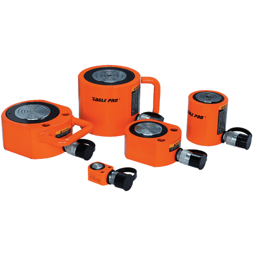 Eagle Pro 20 Ton Capacity Single Acting Low Height CYL ESL-201 - FluidAirFittings