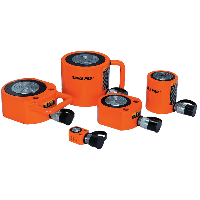 Eagle Pro 20 Ton Capacity Single Acting Low Height CYL ESL-201 - FluidAirFittings