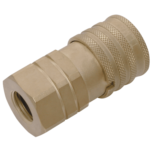 Parker 3/8" BSP Female Hydraulic Quick Release Flat Face Series TIF3800 TE-TIF3811 - FluidAirFittings