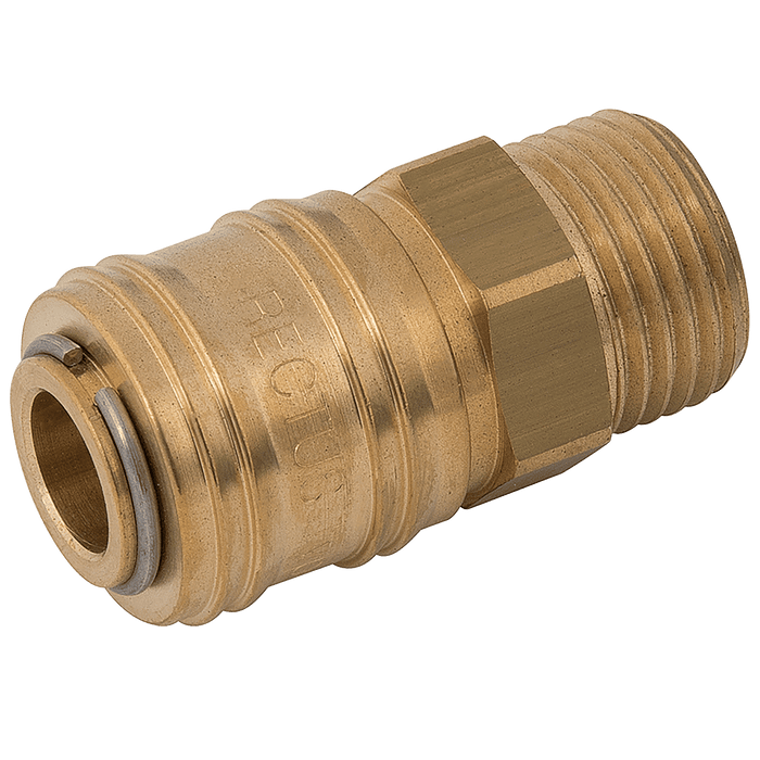 Parker Rectus 1/2" BSPP Male Coupling 14KAAW21MPX - FluidAirFittings