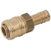 Parker Rectus 3/8" Hose Tail Coupling Brass Unplated 14KATF10MPX - FluidAirFittings