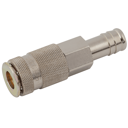 Parker Rectus 3/8" Hose Tail Coupling Steel Nickel 17KATF10SPN - FluidAirFittings