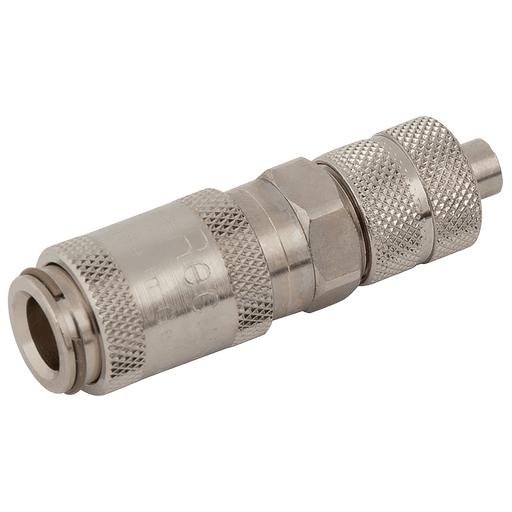 Parker Rectus 04 X 06MM Hose Coupling Brass Nickel 20KAKO06MPN - FluidAirFittings