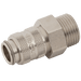Parker Rectus 1/4" BSPP Male Coupling 21KAAW13MPN - FluidAirFittings