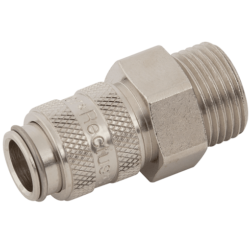Parker Rectus 1/8" BSPP Male Coupling 21KAAW10MPN - FluidAirFittings