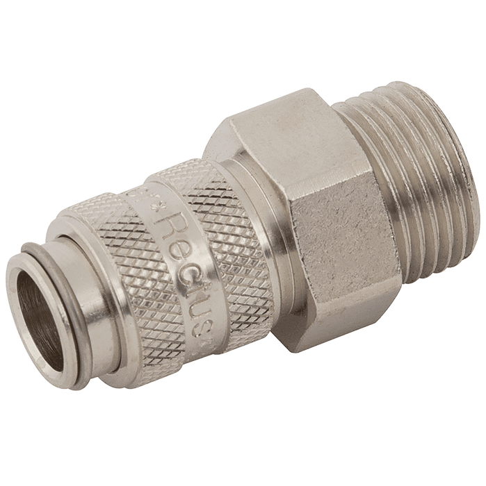 Parker Rectus 1/8" BSPP Male Coupling 21KAAW10MPN - FluidAirFittings
