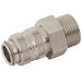 Parker Rectus 1/8" BSPP Male Coupling 21KAAW10MPN - FluidAirFittings