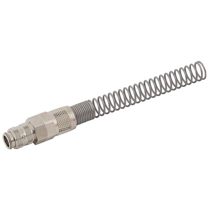 Parker Rectus 4X6MM Springguard Coupling Nickel 21KAKK06MPN - FluidAirFittings