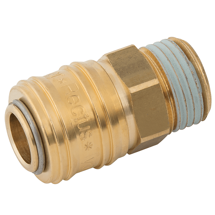 Parker Rectus 3/8" BSPP Male Coupling 26KAAW17MPX - FluidAirFittings