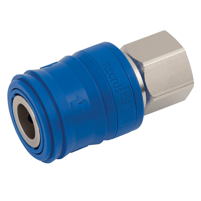Parker Rectus 1/4" BSPP Female Coupling 26KEIW13MPN - FluidAirFittings
