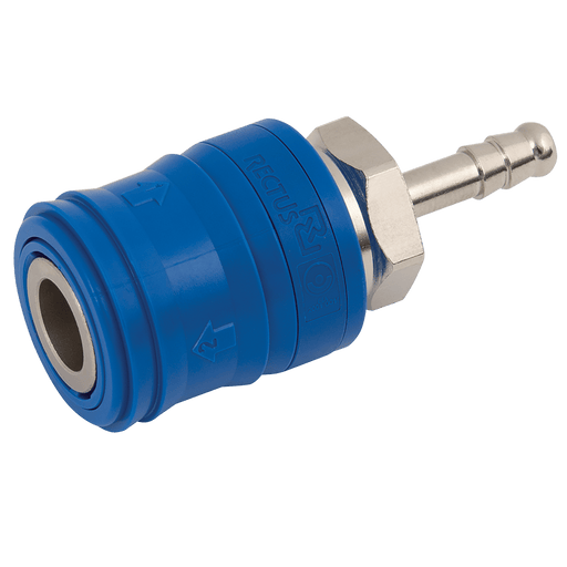 Parker Rectus 08MM Hose Tail Coupling Self Venting 26KETF08MPN - FluidAirFittings