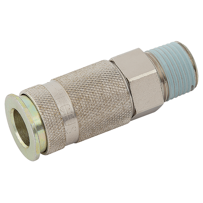 Parker Rectus 3/8" BSPT Male Coupling 34KAAK17SPN - FluidAirFittings