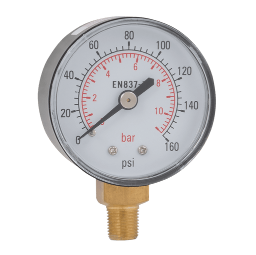 FT Pro - G50-16C ABS Pressure Gauge 50MM DIA 0-16 Bar/PSI G1/4" Bottom - FluidAirFittings